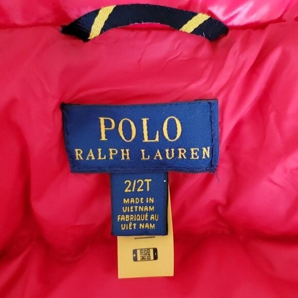 Polo Ralph Lauren RED Puffer WINTER Jacket Coat Parka Water Down TODDLER BOYS 2T - Picture 8 of 16